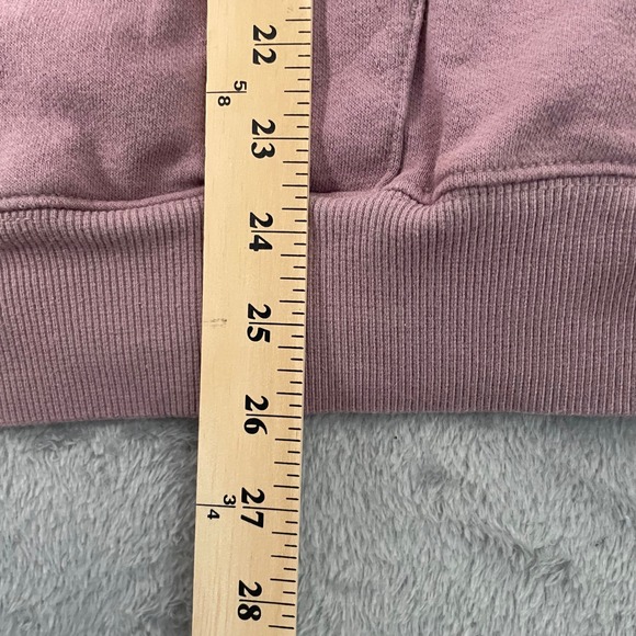 The North Face Womens Mauve Purple Cotton Blend Fleece Pullover Hoodie Large - Picture 6 of 9
